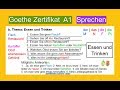 Goethe Zertifikat A1 | Übungen zum Sprechen Teil II