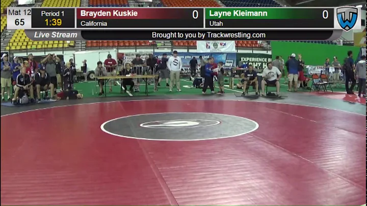 828 Novice 65 Brayden Kuskie California vs Layne Kleimann Utah 8427489104