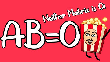 The Product of Two Nonzero Matrices can be the Zero Matrix!
