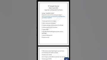 11th Computer Science Important Five Marks | Public Exam 2025 #shorts #11th #public #fivemarks