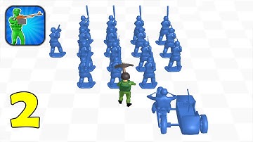 Toys Army 3D: Strike War - Part 2 Tutorial War Army Commander Base Defense - Gameplay Walkthrough