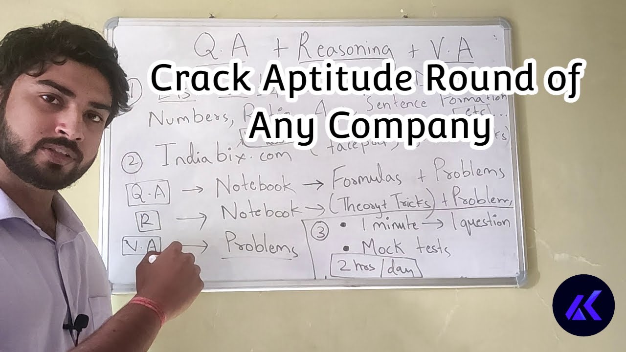 How To Crack Aptitude Test Of Any Company Placement Preparation YouTube