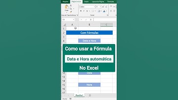 ✅Como Exibir data e Hora automática no excel - Atalho do Excel