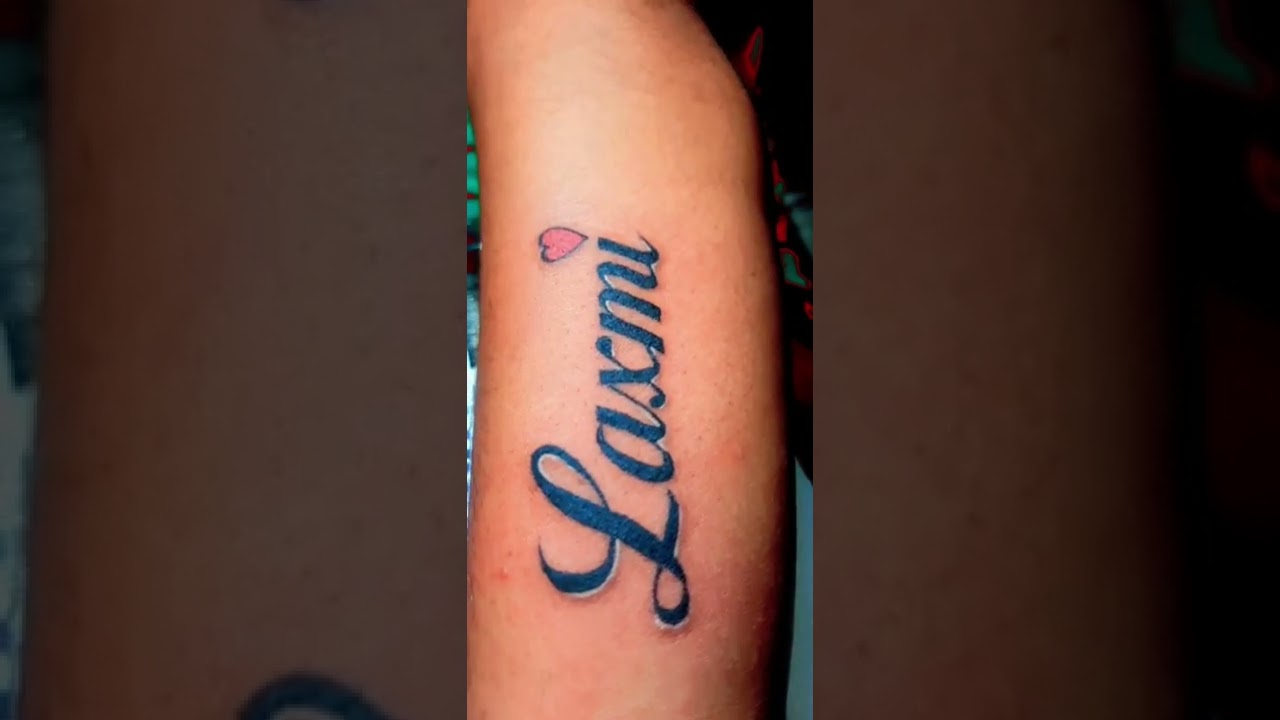 laxmi name tattoo on hand desingns ll 2022ll name tattoo laxmi ...