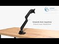 Amer mounts hydra1b  single monitor mount with articulating arm  15 to 32 monitor support