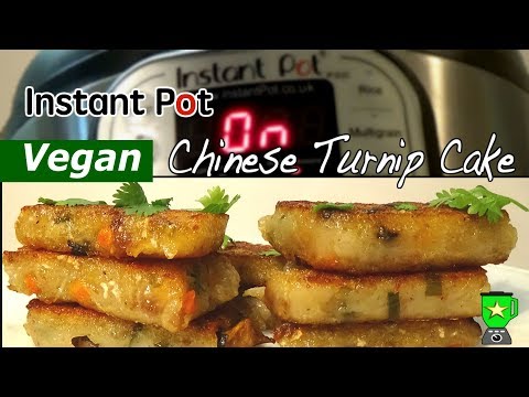 Instant Pot Chinese Turnip Cake (Vegan)