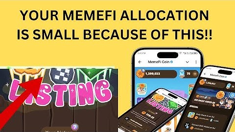 SECRET BEHIND MEMEFI  LOW ALLOCATION