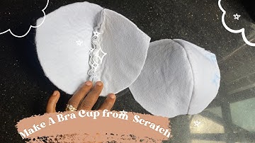 How To Draft, Cut and Sew Custom Made Bra Cups| in place of Already Made, Beginners friendly