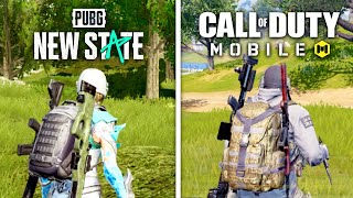 PUBG New State Mobile vs. Call of Duty Mobile | Ultimate Face-Off Comparison 🔥