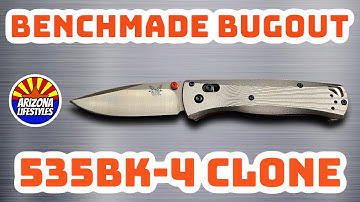 Benchmade Bugout 535BK-4 Aluminum Scales Clone Review and Unboxing from DHgate