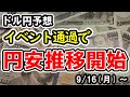 【ドル円】近づく転換タイミング、140円付近で底値形成?注意したい中央銀行通過タイミングでの相場の転換と今後の見通し【週間ドル円予想 2024/9/16~】