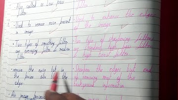 Smoothing filter and sharpening filter in image processing