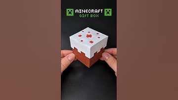 DIY Minecraft Birthday Cake Gift Box 🎂 Gift Idea ❤️ How to Make a Paper Box
