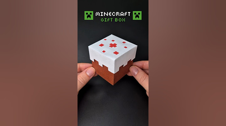 DIY Minecraft Birthday Cake Gift Box 🎂 Gift Idea ❤️ How to Make a Paper Box