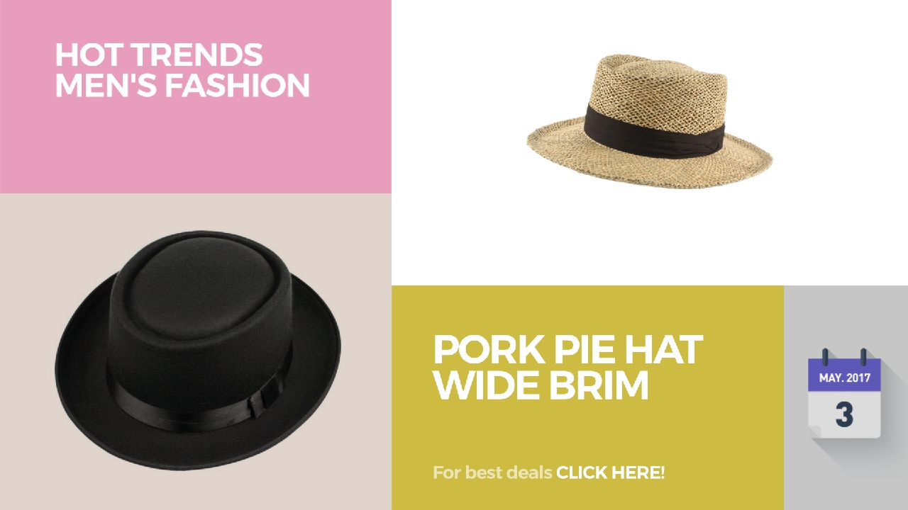 flat brim pork pie hat