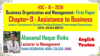 Chapter-9 Assistance to Business (SAPTA, ASEAN, BIMSTEC) BOM-1st Paper XI.EV