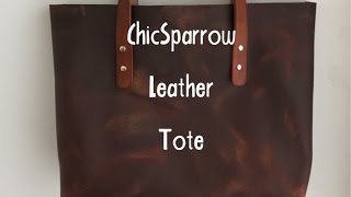 ChicSparrow Leather Tote