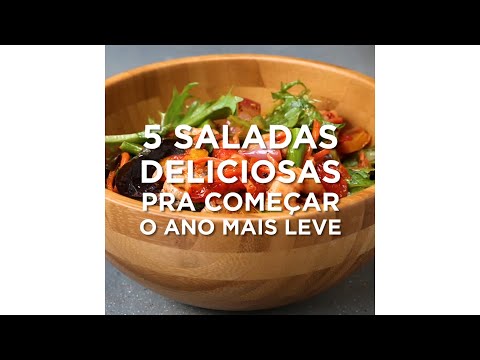 Vídeo: Receitas Para Saladas Leves De Ano Novo