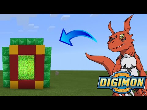HOW TO MAKE NEW PORTAL DIGIMON - MINECRAFT