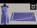 Very Easy Strappy Dress Cutting and Sewing (Self Belted) | Tuğba İşler