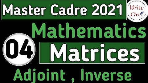 Matrices and Determinants  for Math Master Cadre |Chapter -01 | Master Cadre Punjab | Deeply Explain