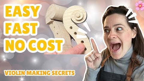 🎻🪄🤎 2 DIY tools to make carving a violin scroll easy! 🐦