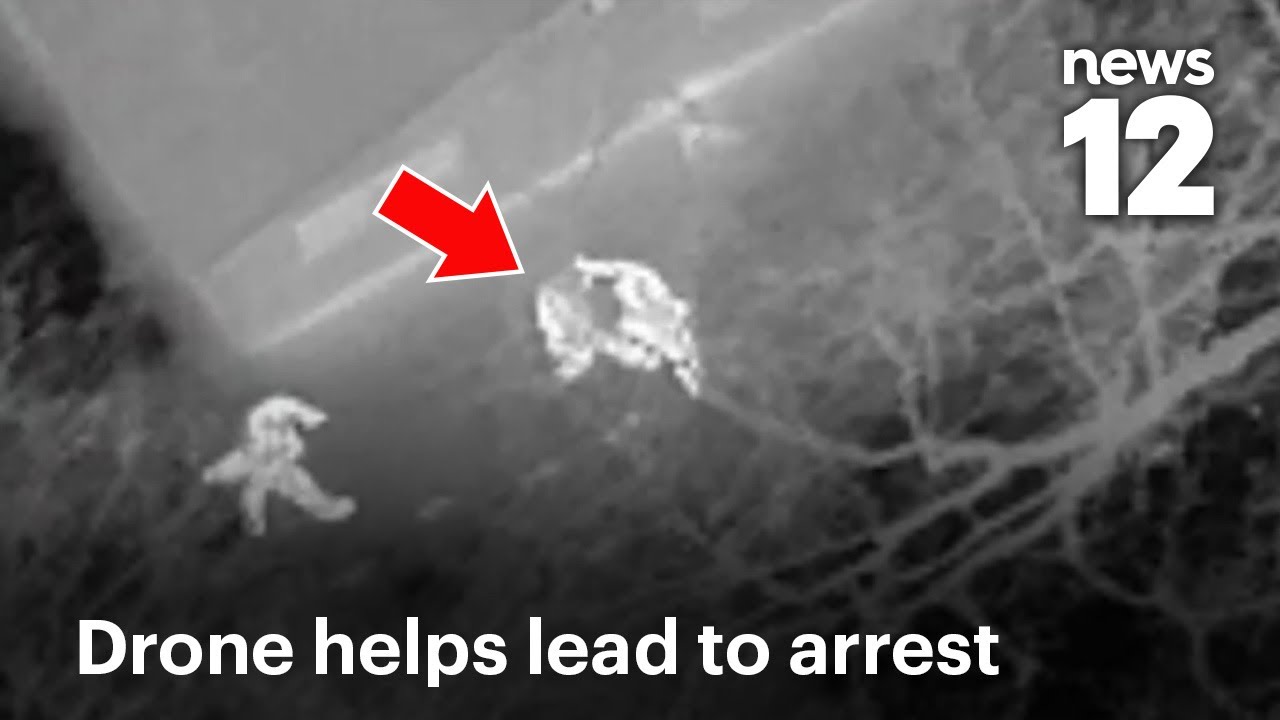 Police Use Drone To Catch Suspect Hiding After Theft Fleeing Crash News 12
