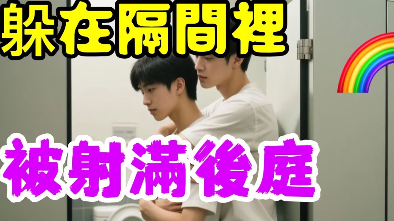 外面人太多，躲到隔間裡，射到流出來。🌈