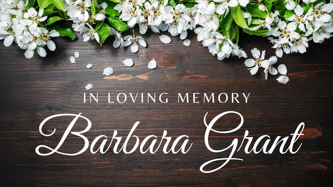 Barbara Grant Memorial Service - 12/09/23 - YouTube