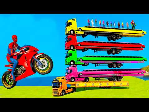 الرجل العنكبوت انقاذ باتمان Spider-Man Rescue batman vs iron man vs venom funny Game GTA 5 superhero