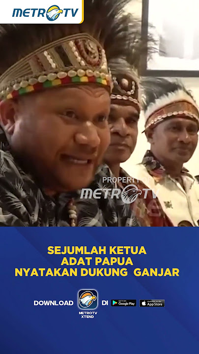 Sejumlah Ketua Adat Papua Nyatakan Dukung Ganjar di Pilpres 2024 #shorts