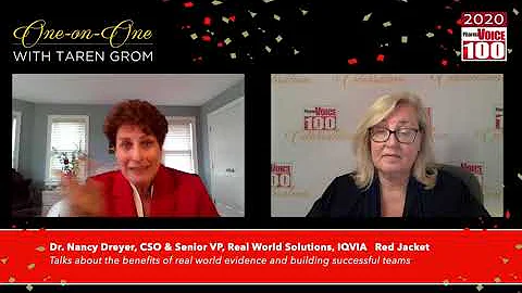 Nancy Dreyer, IQVIA  2020 PharmaVOICE 100 Celebrat...