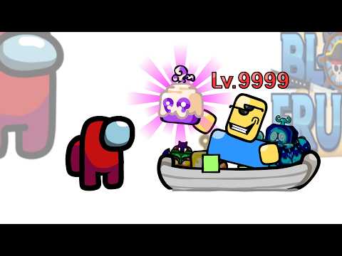Thumbnail for Mini Crewmate Kills Roblox BLOX FRUITS Characters - Part. 2 | Among Us