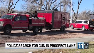 Colorado Springs police search Prospect Lake for gun after person officers were trying to contact...