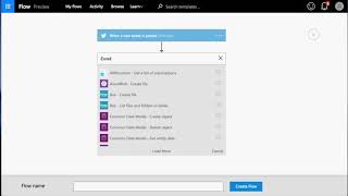 Microsoft Flow Create a Flow from Scratch