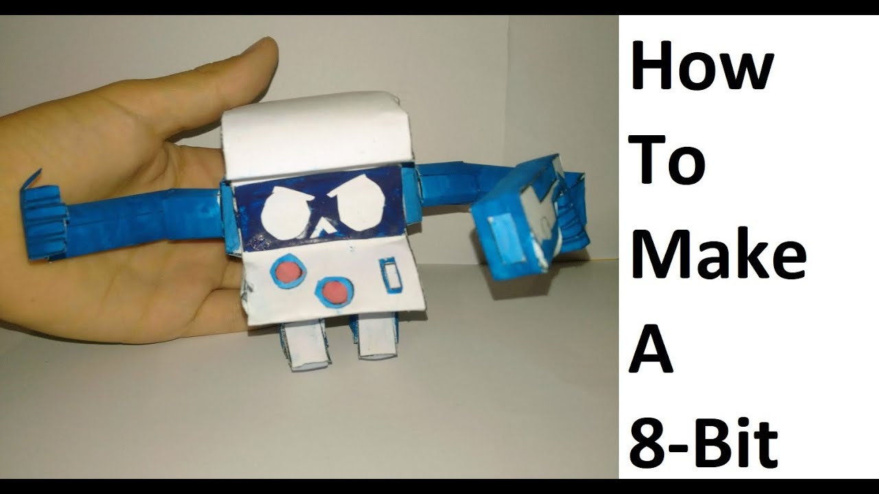 How to make a paper 8-Bit (Brawl Stars ) Papercraft toy. Easy to make ...