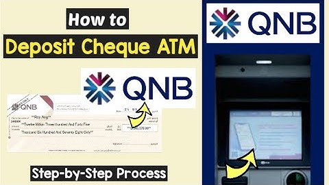 QNB Cheque Deposit Cardless ATM | ATM Cheque Deposit Service from QNB | Encash Cheque QNB Bank ATM