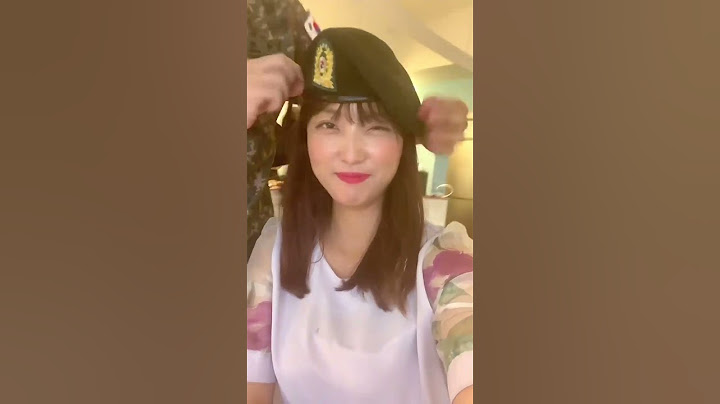 남친이 군인모자 씌어줌#군인#예비군#군인모자