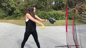 Softball Pitching: Slow motion snaps