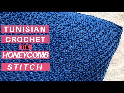 Learn The Tunisian Crochet Honeycomb Stitch Start To Finish Video Tutorial New Pattern Learn The Tunisian Crochet Honeycomb Stitch Start To Finish Video Tutorial New Pattern