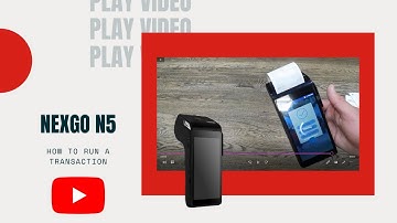 Nexgo N5 credit card machine: How to run a transaction, print a receipt, and send an email receipt.