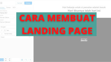 Cara membuat landing page / Sales Page di berdu | buat jualan produk atau jasa