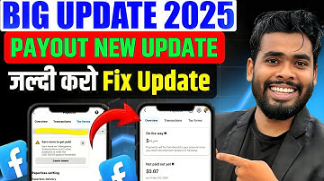 30% कटौती से बचो 😱 Facebook New Update 2025 | Facebook Payout Update Tax Form