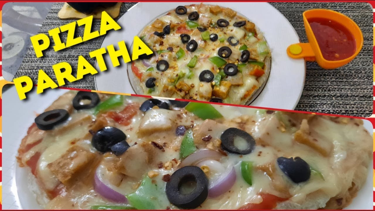 Pizza Paratha  |  Pizza Recipe Without Oven  |  Cheesy Thin Crust Pizza With Paratha