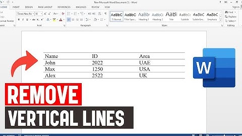 Verticale tabellijnen verwijderen zonder tekst te verwijderen in Word
