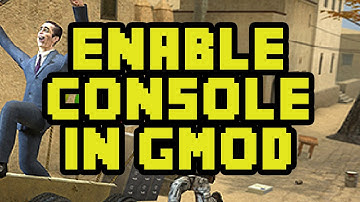 How To Open The Console In Garrys Mod 2016 (EASY) - GMOD Enable Console Tutorial
