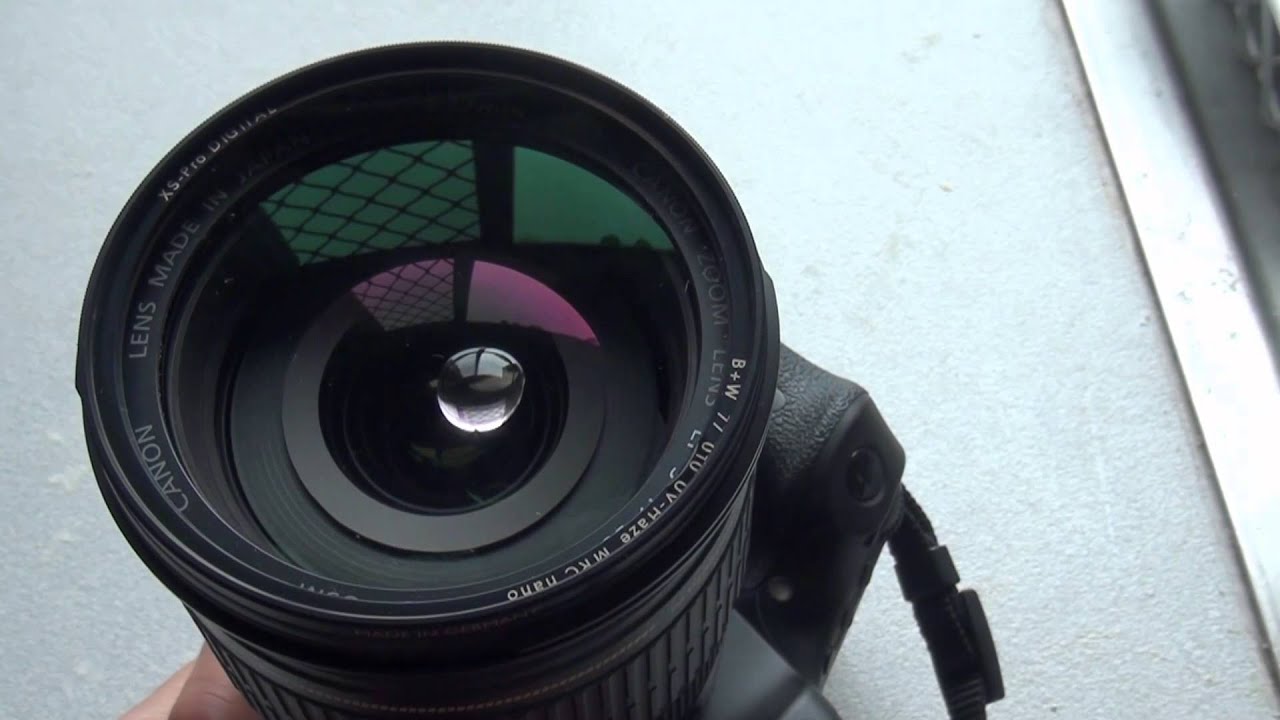 B+W XS Pro DIGITAL 77mm 010 UV Haze MRC nano water drop test - YouTube