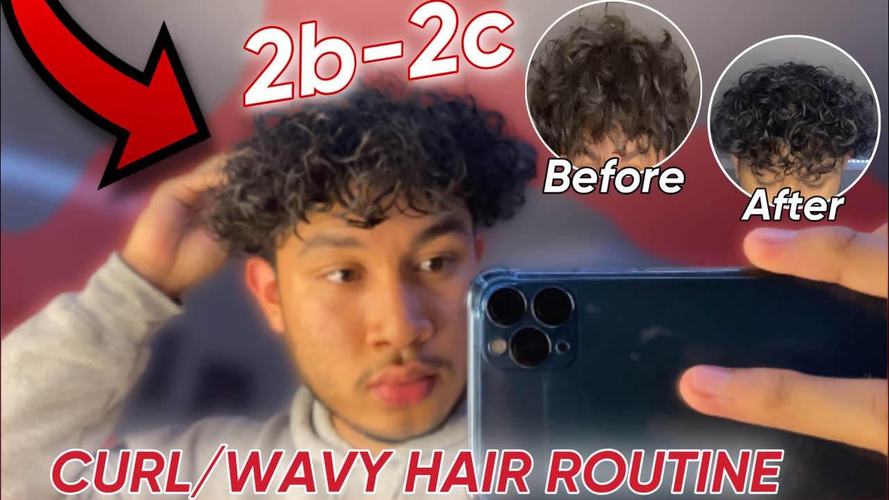 How I define my curls | 2b -2c hair | - YouTube