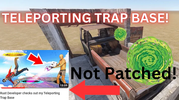 I Built A Teleporting Trap base on official rust! Build Guide and Tutorial.