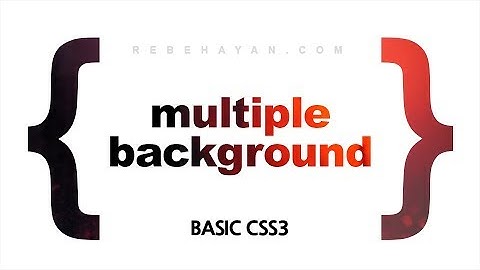 CSS3 기초 multiple background에 대해서